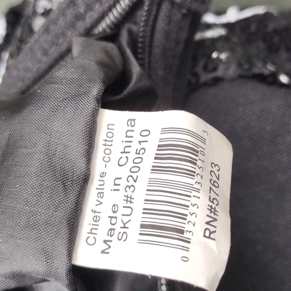 Ladies Black and White Hobo Bag - Picture 5 of 6